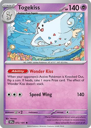 SV08: Surging Sparks Togekiss #072