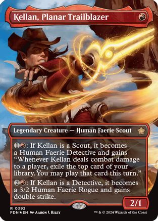 Kellan, Planar Trailblazer (Borderless) (Mana Foil)