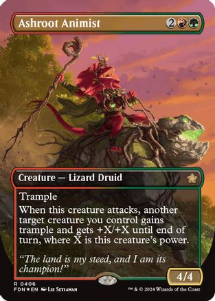 Ashroot Animist (Borderless) (Mana Foil)