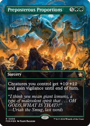 Preposterous Proportions (Borderless) (Mana Foil)