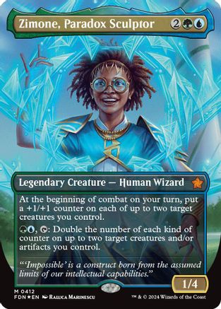 Zimone, Paradox Sculptor (Borderless) (Mana Foil)