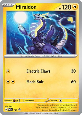 SV: Scarlet & Violet Promo Cards Miraidon #148