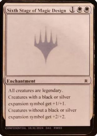 Sixth Stage of Magic Design