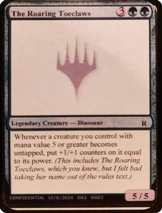 The Roaring Toeclaws