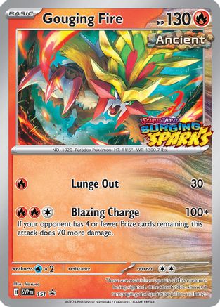 SV: Scarlet & Violet Promo Cards Gouging Fire #151