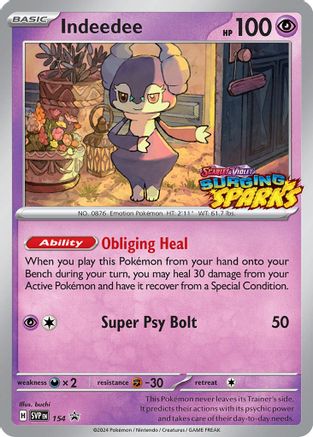 SV: Scarlet & Violet Promo Cards Indeedee #154