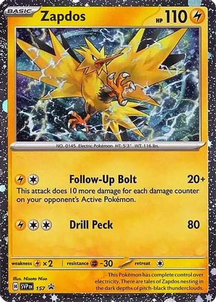 SV: Scarlet & Violet Promo Cards Zapdos #157