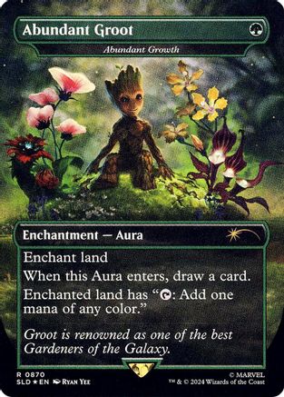 Abundant Groot - Abundant Growth (Rainbow Foil)