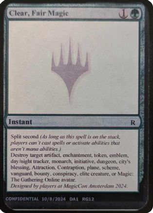 Clear, Fair Magic