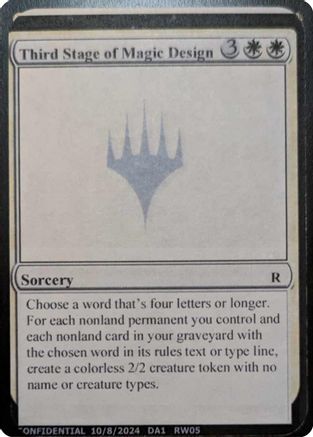 Third Stage of Magic Design