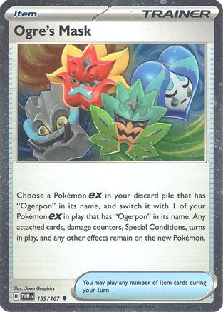 Miscellaneous Cards & Products Ogre's Mask - 159/167 (Cosmos Holo) #159