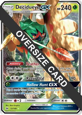 Jumbo Cards Decidueye GX - 12/149 (Decidueye GX Challenge Box) #12