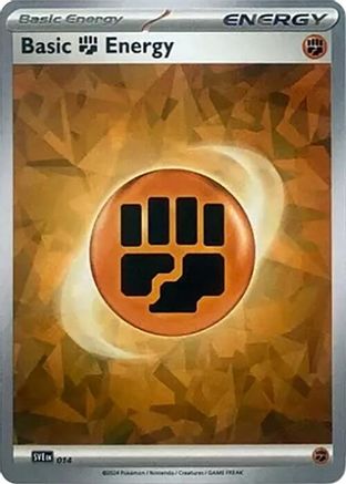 SVE: Scarlet & Violet Energies Basic Fighting Energy (Cracked Ice Holo) #014
