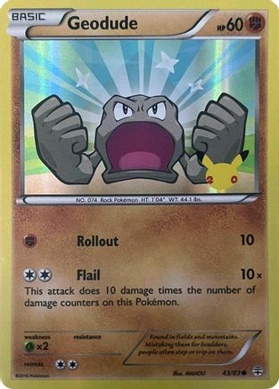 Generations Geodude (Stamped) #043