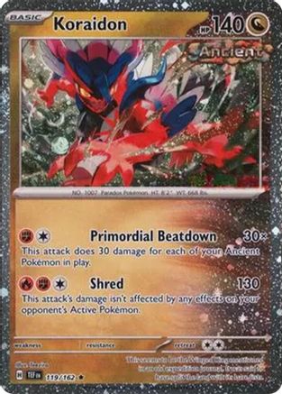 Miscellaneous Cards & Products Koraidon - 119/162 (Cosmos Holo) #119