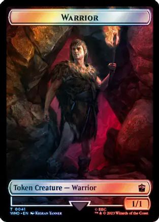 Warrior // Beast (0049) Double-Sided Token (Surge Foil)