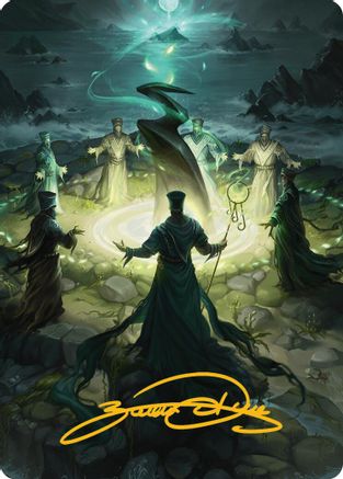 Cryptolith Rite Art Card (Gold-Stamped Signature)