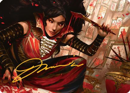 Blood Artist Art Card (Gold-Stamped Signature)