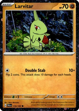 Miscellaneous Cards & Products Larvitar - 110/193 (Cosmo Foil) #110