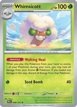 SV: Prismatic Evolutions Whimsicott #008