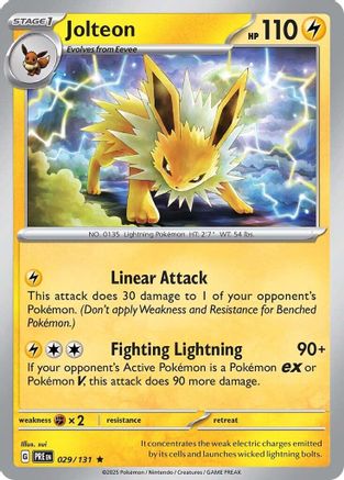 SV: Prismatic Evolutions Jolteon #029