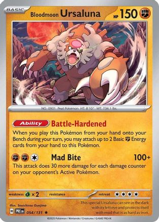 SV: Prismatic Evolutions Bloodmoon Ursaluna #054