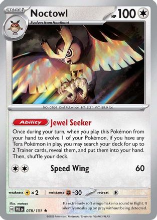 SV: Prismatic Evolutions Noctowl #078