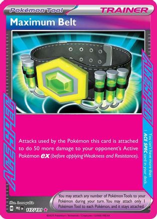 SV: Prismatic Evolutions Maximum Belt #117