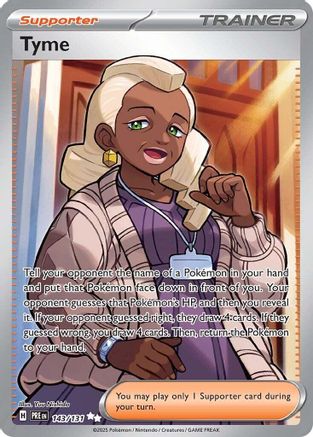 SV: Prismatic Evolutions Tyme #143