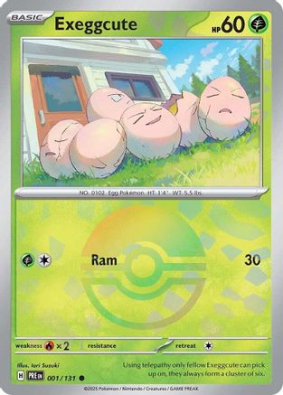 SV: Prismatic Evolutions Exeggcute (Poke Ball Pattern) #001