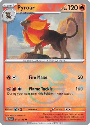SV: Prismatic Evolutions Pyroar (Poke Ball Pattern) #016