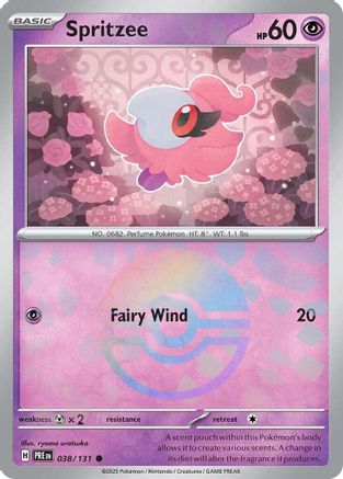 SV: Prismatic Evolutions Spritzee (Poke Ball Pattern) #038