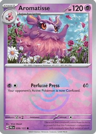 SV: Prismatic Evolutions Aromatisse (Poke Ball Pattern) #039