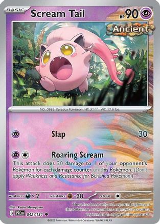 SV: Prismatic Evolutions Scream Tail (Poke Ball Pattern) #042