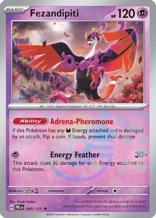 SV: Prismatic Evolutions Fezandipiti (Poke Ball Pattern) #045