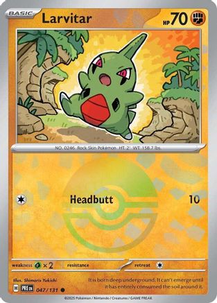 SV: Prismatic Evolutions Larvitar (Poke Ball Pattern) #047