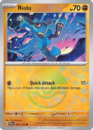 SV: Prismatic Evolutions Riolu (Poke Ball Pattern) #050