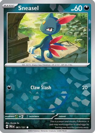 SV: Prismatic Evolutions Sneasel (Poke Ball Pattern) #061
