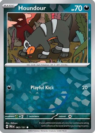 SV: Prismatic Evolutions Houndour (Poke Ball Pattern) #062