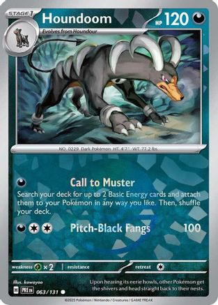 SV: Prismatic Evolutions Houndoom (Poke Ball Pattern) #063
