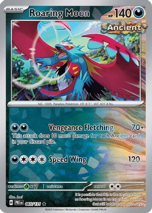 SV: Prismatic Evolutions Roaring Moon (Poke Ball Pattern) #065