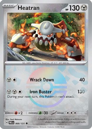 SV: Prismatic Evolutions Heatran (Poke Ball Pattern) #068