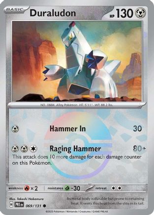 SV: Prismatic Evolutions Duraludon (Poke Ball Pattern) #069