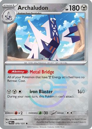SV: Prismatic Evolutions Archaludon (Poke Ball Pattern) #070