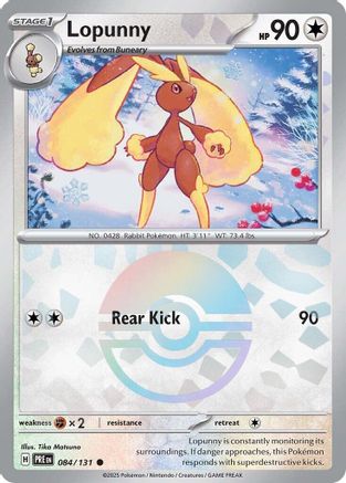 SV: Prismatic Evolutions Lopunny (Poke Ball Pattern) #084