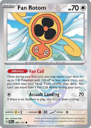 SV: Prismatic Evolutions Fan Rotom (Poke Ball Pattern) #085