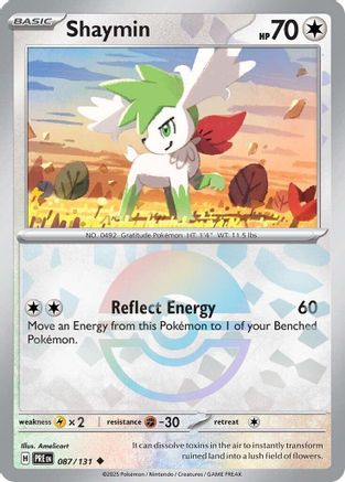 SV: Prismatic Evolutions Shaymin (Poke Ball Pattern) #087
