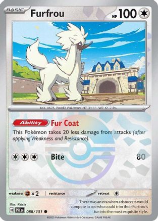 SV: Prismatic Evolutions Furfrou (Poke Ball Pattern) #088