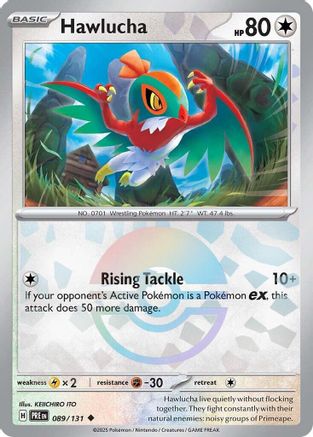 SV: Prismatic Evolutions Hawlucha (Poke Ball Pattern) #089