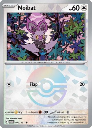 SV: Prismatic Evolutions Noibat (Poke Ball Pattern) #090